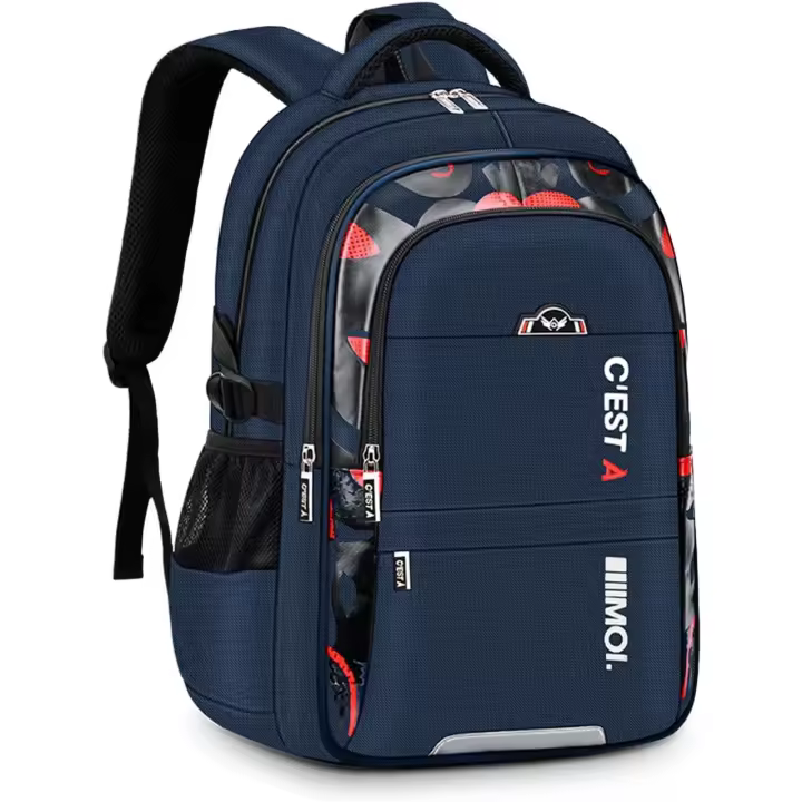 Mochilas escolares para adolescentes, mochila para portátil de 15.6", mochila escolar grande impermeable para primaria y secundaria (9, 10 y 16 años), azul - 1