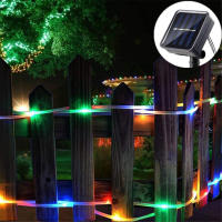 Luz De Cadena Solar LED Para Jardín Decoración Navideña Impermeable De 22m/12m Guirnalda De Fairy Para Bodas Y Festividades - details 5