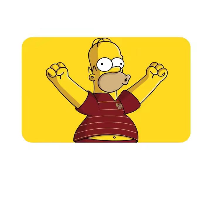 Alfombra Antideslizante De Anime the Simpsons Absorbente Y Anti-polvo Para Piso De Cocina Y Dormitorio Material De Poliéster - 1