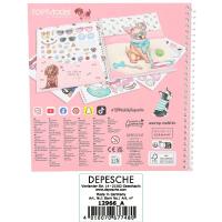 Top Model cuaderno con pegatinas para vestir perritos Depesche calcomanía Dress me Doggy - details 4