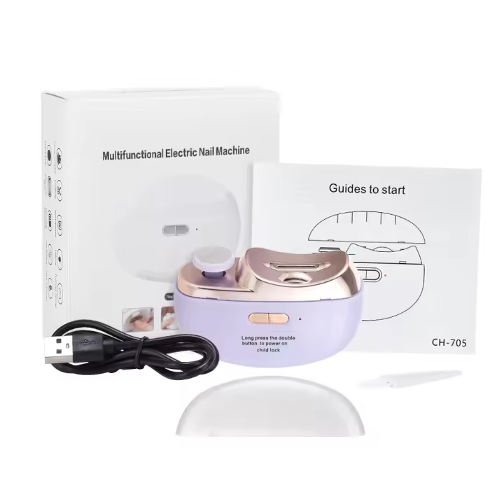 Cortauñas Eléctrico Automático Para Niños Y Adultos Mini Herramienta De Manicura USB Recargable Pulidora De Uñas Trimmer - 1