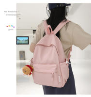 Mochila De Nylon Impermeable Para Niñas Y Adolescentes Con Capacidad Para Portátil Mochila De Viaje Unisex Negro Rosa - details 2