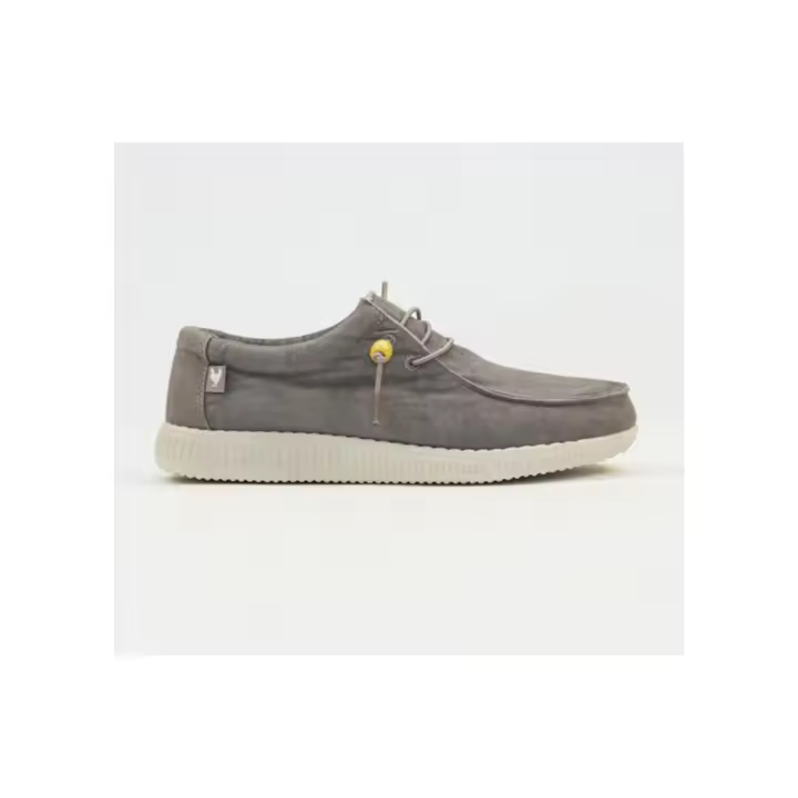 Zapato Pitas Wallabi Canvas Gris Ultraligero Hombre - 1