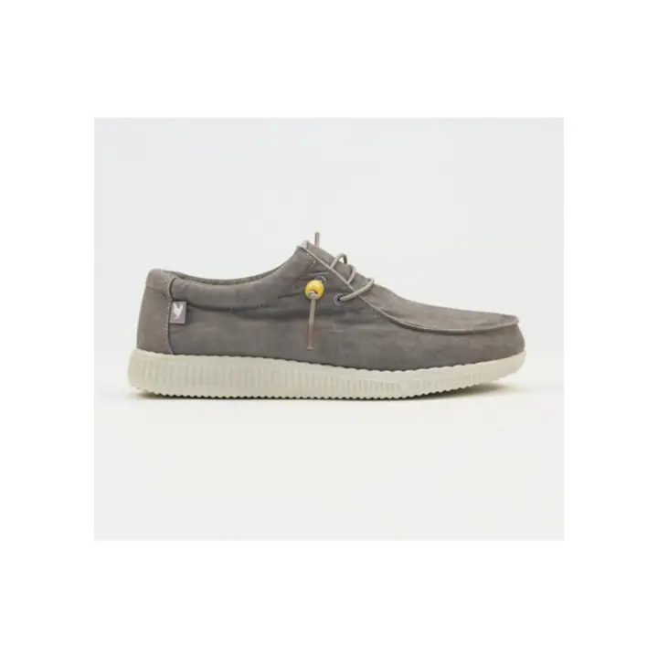 Zapato Pitas Wallabi Canvas Gris Ultraligero Hombre - 1
