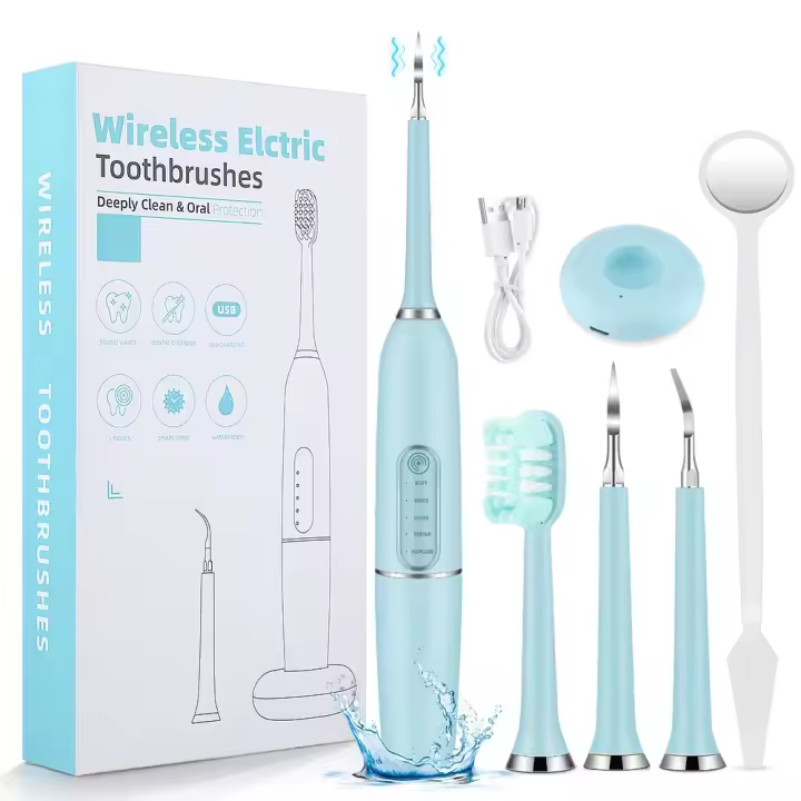 Cepillo de dientes eléctrico ultrasónico, removedor de cálculo Dental, limpiador de dientes, blanqueador de dientes, escalador, limpieza de sarro Dental, cuidado bucal - 1