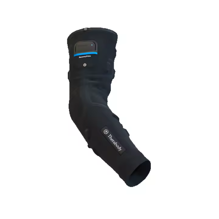 Therabody RecoveryPulse Arm – Manga de Compresión Inteligente con Vibración y Tecnología de Infrarrojos Lejanos, 3 Modos de Terapia, Alivio para Codo de Tenista y Golfer’s Elbow - 1