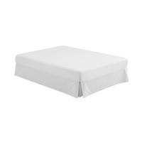 Cubre Canapé Volante con Faldón Elástico Blanco Estilo Fuelle - Protector Estiloso y Funcional de Samaruc- Mommata - details 6