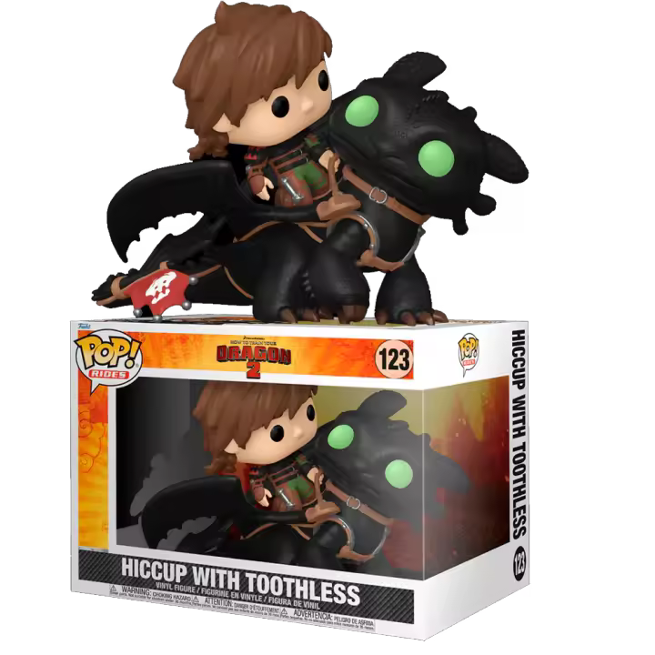Funko Toothles Funko  Desdentao Pop Ride Deluxe Hiccup  Hipo  Funko Como entrenar a tu dragón How to  Train your Dragon  Pop Vinyl 123 - 1