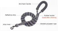 Correa De Mascota 1.5m Con Manija Padded Y Reflectante Para Perros Pequeños Medianos Y Grandes Correa Básica De Nylon Para Todas Las Edades - details 0