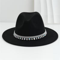 Sombrero De Vaquero Occidental Para Mujeres Con Borde Plano Y Lazo De Plata Brillante Con Cristales De Rhinestone Sombrero Fedora Ligero De Jazz - details 9