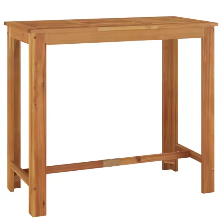 Mesa Alta de Jardín Madera maciza de Acacia 120x60x105 cm - 1