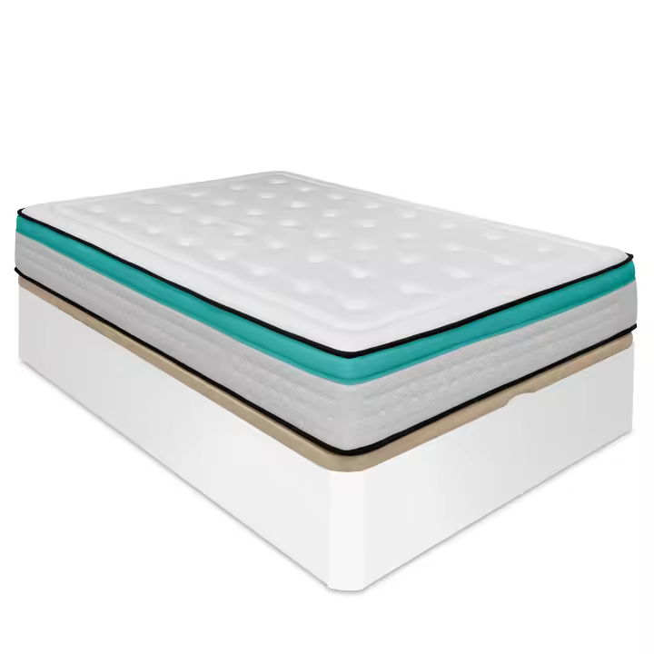 Pack Canapé Abatible con gran capacidad - Colchón Viscoelástico con muelles ensacados Premium Bio Max - 24cm de Grosor - Alta calidad - Fabricado en España - Somnia Descanso [Envío y montaje incluido] - 1