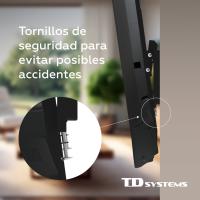 Soporte de TV pared inclinable de bajo perfil para pantallas de 20 a 50 pulgadas. VESA máximo de 400 x 400 mm - TD Systems P30X25T44 - details 4