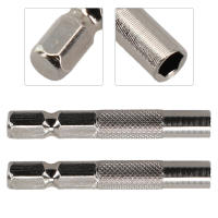 Adaptador De Destornillador 2pcs Hex Shank 6.35mm Insert Bits Adaptador Para Destornillador Eléctrico Soporte De Enchufe De 4mm Herramienta Manual - details 0