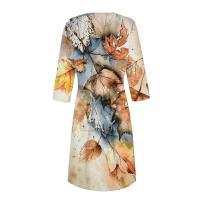 Vestido Para Mujer Traf 2024 De Manga 3/4 Casual Y Elegante Con Bolsillo Y Cierre Trasero Vestido Femenino De Organza Mid-calf Para Todas Las Temporadas - details 20
