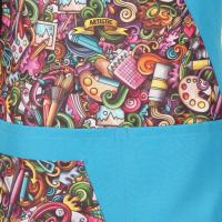 Casulla estampada con corte al bies Confecciones J. García - details 1