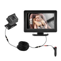 Cámara De Seguimiento Para Coche 1080P Con Pantalla De Asiento De 4.3 Pulgadas Visión Nocturna De 150° Para Asiento Retrovisor De Bebé - details 8