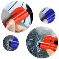 Mini Martillo De Seguridad Para Coche Rompe Ventanas Plegable Portátil Impermeable Con Llavero Herramienta De Emergencia Cortador De Cinturón De Seguridad - details 2