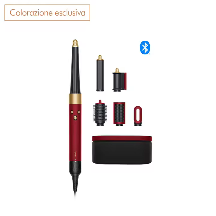 Multi-styler secador Dyson Airwrap i.d.™ para cabello liso y ondulado en Red Velvet/Dorado | Nuevo - 1