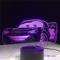 Lámpara De Noche LED En Forma De Coche Con Cambio De Color USB 7 Colores Decoración Para El Hogar Y Sueño Del Bebé Luz 3D Para Escritorio - details 5