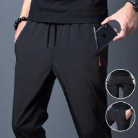 Pantalones Deportivos De Verano Para Hombres Cerradura Slim Ice Silk Pantalones Deportivos Jin Redondos Delgados Secado Rápido - details 1