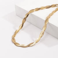 Collar De Cadena De Escama De Serpiente Tejida En Oro Lacteo Para Mujeres Y Hombres Collar De Corazón Con Borla Simples Y Modernos Joyería De 2022 - details 5