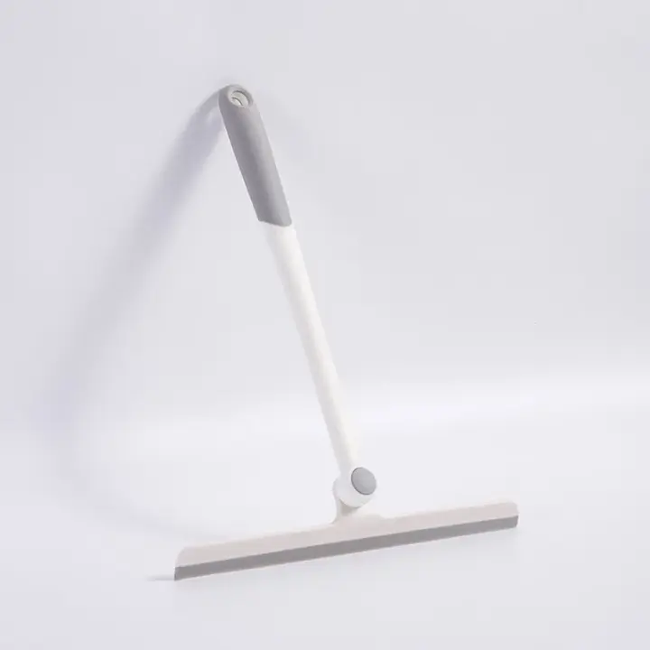 Cepillo De Limpieza Para Ducha Y Espejos Con Soporte De Silicona Rotativo 360 Grados Escobilla De Vidrio Limpiador Ecológico Para Baño - 1
