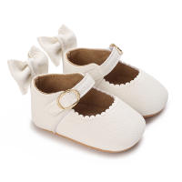 Zapatos De Princesa Para Bebé Niña En Lace Blanca Mocasines Con Lazo Y Borde Antideslizante De Goma Primera Calzado Para Caminar - details 111