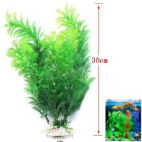 Plantas Artificiales Para Acuario 30cm Decoración De Agua Adornos Verdes Para Tanque De Peces Decoración De Hierba Accesorios - details 1