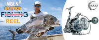 Carrete De Pesca Spinning MBLN 35kg/77lb Max Drag 90% Metal Completo Resistente Al Aliento Para Pesca En Oceano Y Playa - details 0