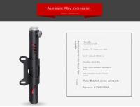 Bomba De Bicicleta De Aluminio Para Rutas Y Montañas Con Tubo Portátil Y Medidor De Presión Aire Para Neumáticos De Bicicleta Accesorios De Ciclismo - details 7