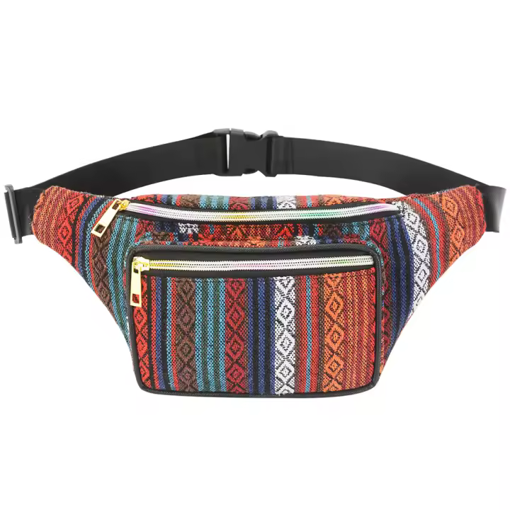 Bolsa de cosméticos para mujer Bolsa de cintura étnica para deportes al aire libre Estilo A - 1