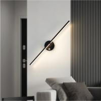 Study bedroom bedside lamp mirror lamp living room background wall atmosphere lamp LED minimalist long strip wall lamp - details 1