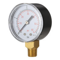 Medidor De Presión De Agua Para Piscina 0~60psi 0~4bar Con Indicador Análogo 1/4" NPT Thread Medidor De Manómetro Hidráulico - details 2