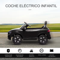 HOMCOM Coche Eléctrico Infantil +3 Años Licencia Audi RS Q8 con Batería 6V 2 Motores Mando a Distancia Música MP3 Bocina y Luces Velocidad Máx. 3km/h 101x62x51 cm Rosa/Negro - details 3
