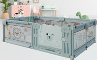 DeFieltro Parque Infantil Bebe 120x180 cm EXTRAFUERTE - Corral para Bebe Plegable FÁCIL Montaje- Corralito Bebe Acolchado y Zona de Juegos - Cuna Parque Bebe Grande Colchon +2 Agarraderas - details 10
