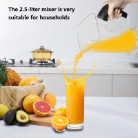 Batidora profesional potente de 6000W, exprimidor, batidora de mesa, contenedor de 2,5l, procesador de alimentos, mezclador para frutas y nueces de hielo - details 1