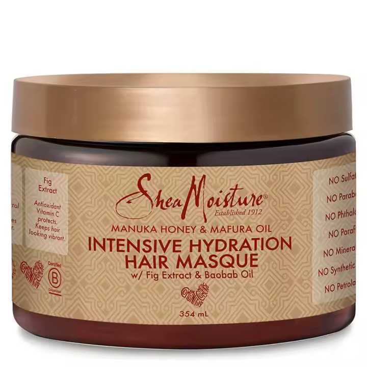 Shea Moisture Manuka Honey Mafura Oil Mascarilla 354ml Mascarilla Mascarilla   Tratamiento para cabello rizado - 1