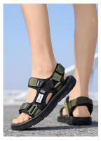 Par De Zapatos Casuales Para Hombre Moda Verano Resistente Al Desgaste Sandalias Deportivas Trendy Para Playa Y Uso Diario Talla Unida Material Superior De Tela Y Suela EVA - details 8