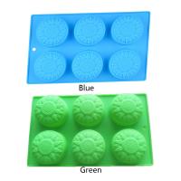 Molde De Silicona En Forma De Flor Creativa Para Hacer Sabanas De Mano Candles Pasteles De Fondant Y Dulces 6 Cavidades - details 2