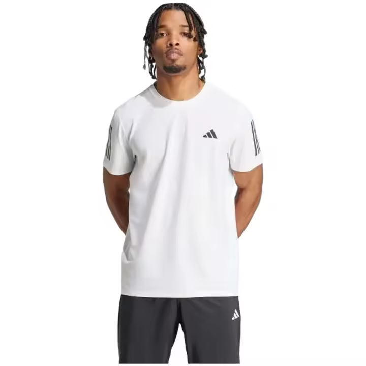 Camiseta de Manga Corta Adidas Own The Run para hombre en color blanco - 1