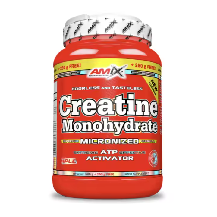 Amix Nutrition Creatina Monohidrato 500g + 250g para Incremento de Masa Muscular - 1