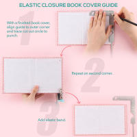 Herramienta De Cubierta De Libro 5-en-1 En Acero Inoxidable Para Marcado De Libros De Scrapbooking Regla Y Guía De Talla Para Cuaderno Y Álbum - details 1