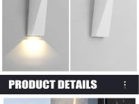 Lámpara De Pared LED 6W 10W IP65 Impermeable Aluminio Para Exterior Iluminación De Jardín Puerta Y Porche Luz Moderna Nórdica Interior 85-265V - details 9