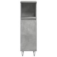vidaXL Armario de baño madera contrachapada gris hormigón 30x30x100 cm - details 2
