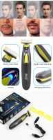 Afeitadora Eléctrica Para Hombres Profesional Recargable USB Trimmer De Barba Y Cuerpo Máquina De Afeitar El Rostro Con Dispositivo De Afeitar El Cabello - details 4