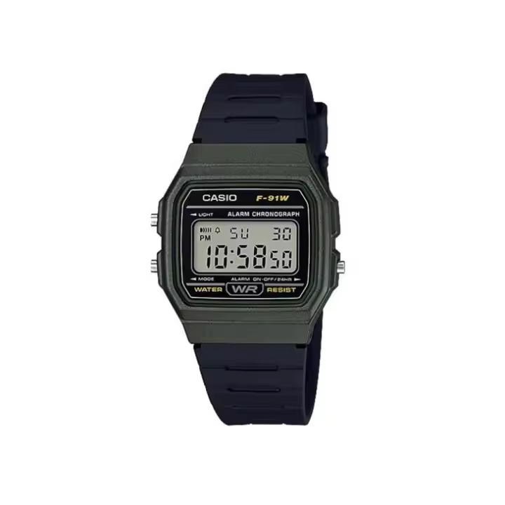 Casio F-91WM-3 Reloj Digital Clásico para Hombre, Diseño Retro, Resistente al Agua y Cronómetro - 1