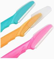 12 piezas de afeitadora de cejas, dermaplaning indolora, afeitadora facial portátil, recortadora para mujeres y hombres, Reino Unido - details 2
