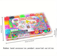 Kit De Manualidades Con 4300 Piezas De Bandas De Goma Vibrantes En 32 Colores Para Hacer Pulseras Únicas Pulseras Y Joyería - details 2