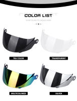 Visera Para Casco De Motocicleta UCHOOSE Lente Especial Negro Espejo Transparente Y Plateado Material Polyester Y Nylon - details 1